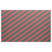 Tissu Motif rayé rouge et vert (Yard)