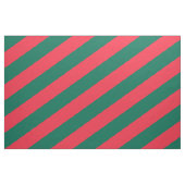 Tissu Motif rayé rouge et vert (Fat Quarter)