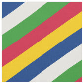 Tissu Motif rayé rouge, jaune, bleu, blanc et vert (Fermer)