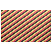 Tissu Motif rayé rouge, noir et jaune (Yard)