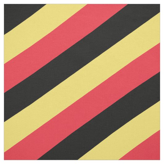 Tissu Motif rayé rouge, noir et jaune (Échantillon)