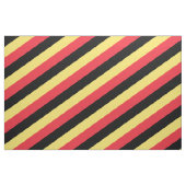 Tissu Motif rayé rouge, noir et jaune (Fat Quarter)