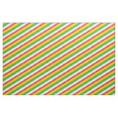 Tissu Motif rayé rouge, vert, blanc et jaune (Yard)