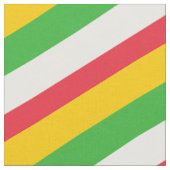 Tissu Motif rayé rouge, vert, blanc et jaune (Fermer)