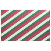 Tissu Motif rayé rouge, vert et blanc (Fat Quarter)