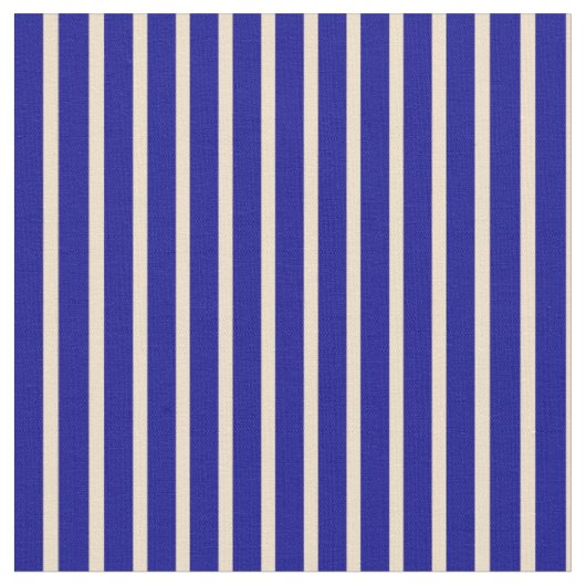 Tissu Motif rayé Tan & Bleu Foncé (Fermer)