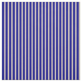 Tissu Motif rayé Tan & Bleu Foncé (Échantillon)
