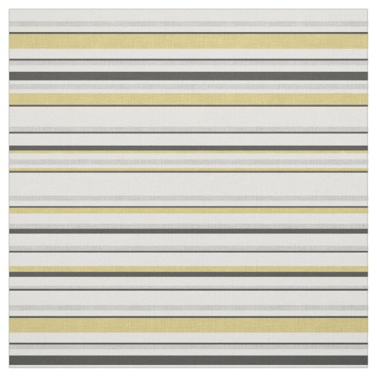 Tissu Motif rayé texturé. Noir, moutarde, gris (Échantillon)