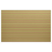 Tissu Motif rayé vert, bronzé et marron (Yard)