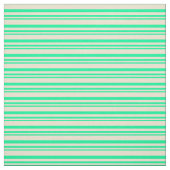 Tissu Motif rayé vert et beige (Échantillon)