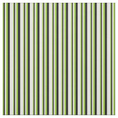 Tissu Motif rayé vert, noir et blanc (Échantillon)