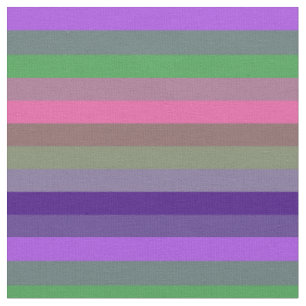 Tissu Motif rayé violet et vert Pop Rétro ludique
