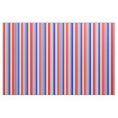 Tissu Motif rayures blanches rouges bleues (Yard)