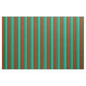 Tissu Motif rayures vert rouge bleu (Yard)