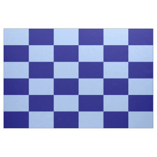 Tissu Motif Rectangles de À damiers bleu clair et fonc