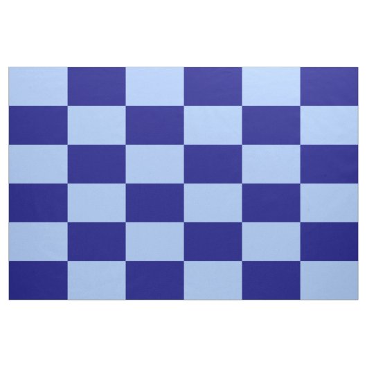Tissu Motif Rectangles de À damiers bleu clair et foncé (Yard)