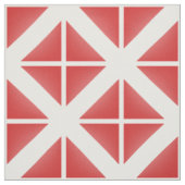 Tissu Motif Red White Trendy Triangles (Échantillon)