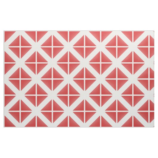 Tissu Motif Red White Trendy Triangles (Fat Quarter)