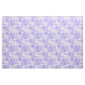 Tissu Motif Retro - Bleu et rose (Yard)