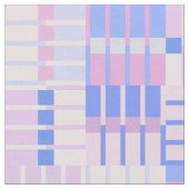 Tissu Motif Retro - Bleu et rose (Fermer)