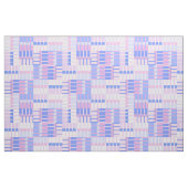 Tissu Motif Retro - Bleu et rose (Fat Quarter)