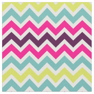 Tissu Motif Retro coloré Chevron
