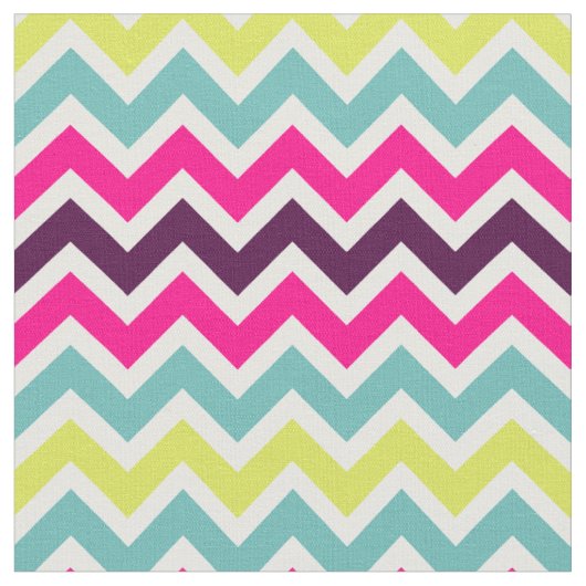 Tissu Motif Retro coloré Chevron (Fermer)