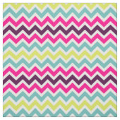 Tissu Motif Retro coloré Chevron (Échantillon)