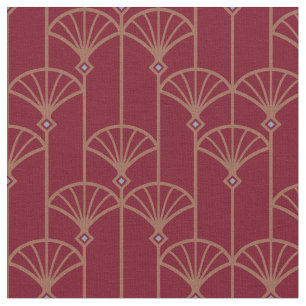 Tissu Motif rétro dans le style Art déco.
