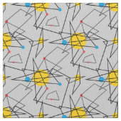 Tissu Motif rétro géométrique angulaire (fermé)