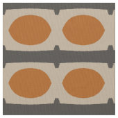 Tissu Motif rétro orange (fermé)