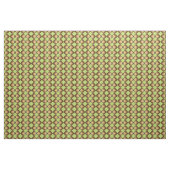 Tissu Motif rétro vert brun (Yard)