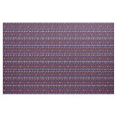 Tissu Motif rétro violet et gris des oiseaux, des points (Yard)
