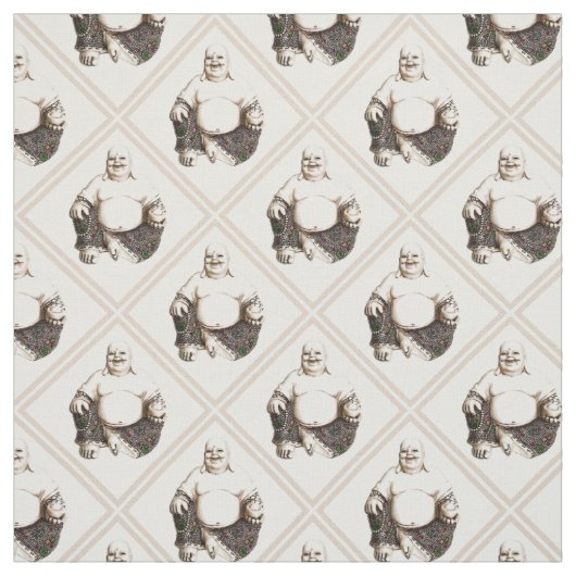 Tissu Motif riant de diamant de Bouddha (Échantillon)