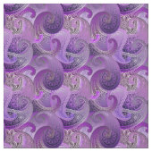 Tissu Motif riche violet Paisley (Échantillon)