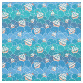 Tissu Motif rocheux de mer (Échantillon)