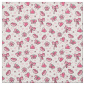 Tissu motif romantique (Échantillon)