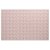 Tissu Motif romantique coloré (Yard)