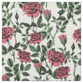 Tissu Motif rose (Échantillon)