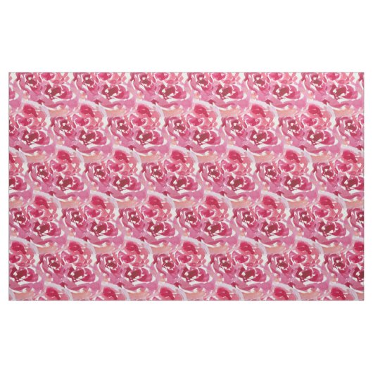 Tissu Motif rose aquarelle (Yard)