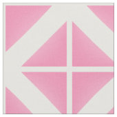Tissu Motif rose blanc tendance Triangles (Fermer)