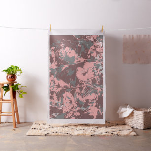 Tissu Motif rose Brown exclusif