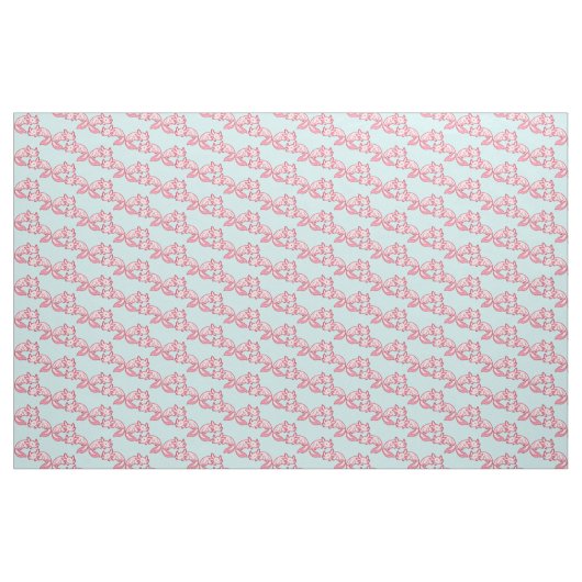 Tissu Motif rose Chido d'Axolotl de Chibi (Yard)