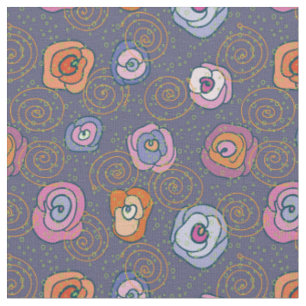 Tissu Motif rose de champ de résumé