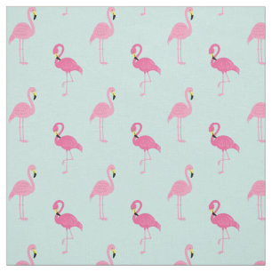 Tissu Motif rose de Flamants roses
