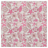 Tissu Motif rose de mer (Échantillon)