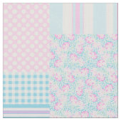 Tissu Motif rose de patchwork de Faux de roses de jours (Fermer)