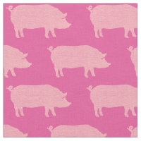 Motif rose de silhouettes de porc