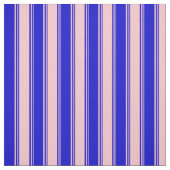 Tissu Motif rose et bleu (Échantillon)