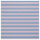 Tissu Motif rose et bleu des rayures (Échantillon)